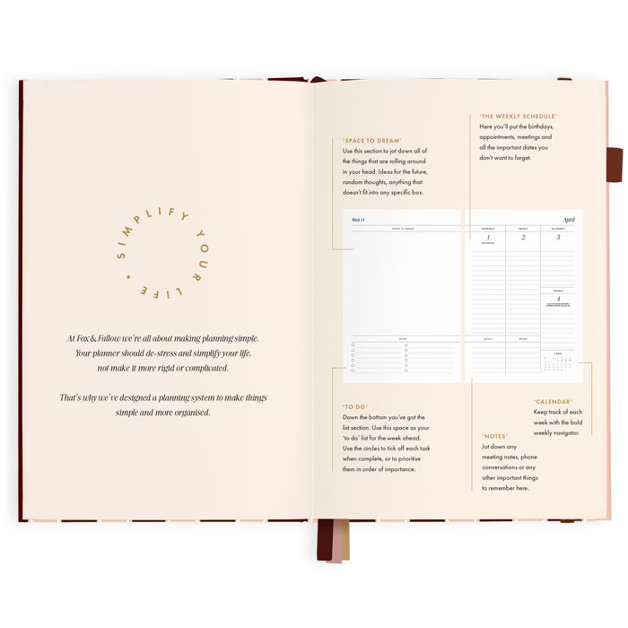 2027 A5 Vertical Planner - Sorrento - PRE-ORDER (25 SEPTEMBER)