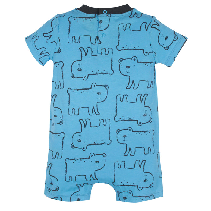 3-Pack Baby Boys Unbearably Cute Rompers