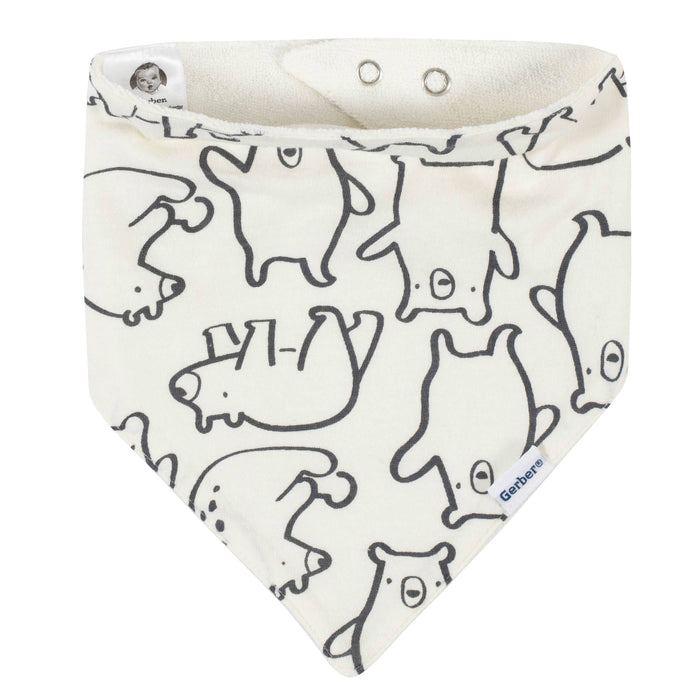 4-Pack Baby Boys Bear Bandana Bibs-Gerber Childrenswear