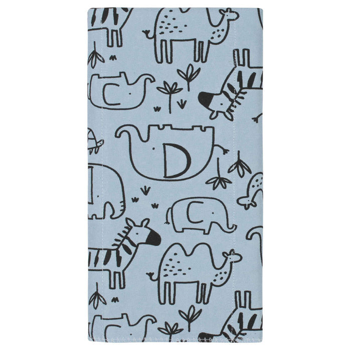 Gerber® 8-Pack Baby Boys Jungle Flannel Burp Cloths-Gerber Childrenswear