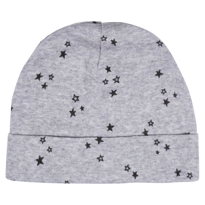 8-Piece Baby Boys Space No Scratch Mittens & Caps Set