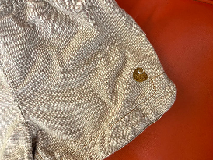 Pre-Loved Carhartt Tan Boys Shorts, Size 4T - Deer Creek Mercantile