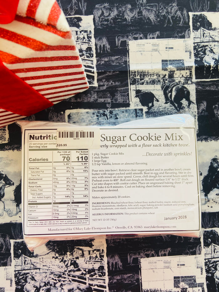 Sugar Cookie House Sugar Cookie Mix With Dish Towel - Deer Creek Mercantile