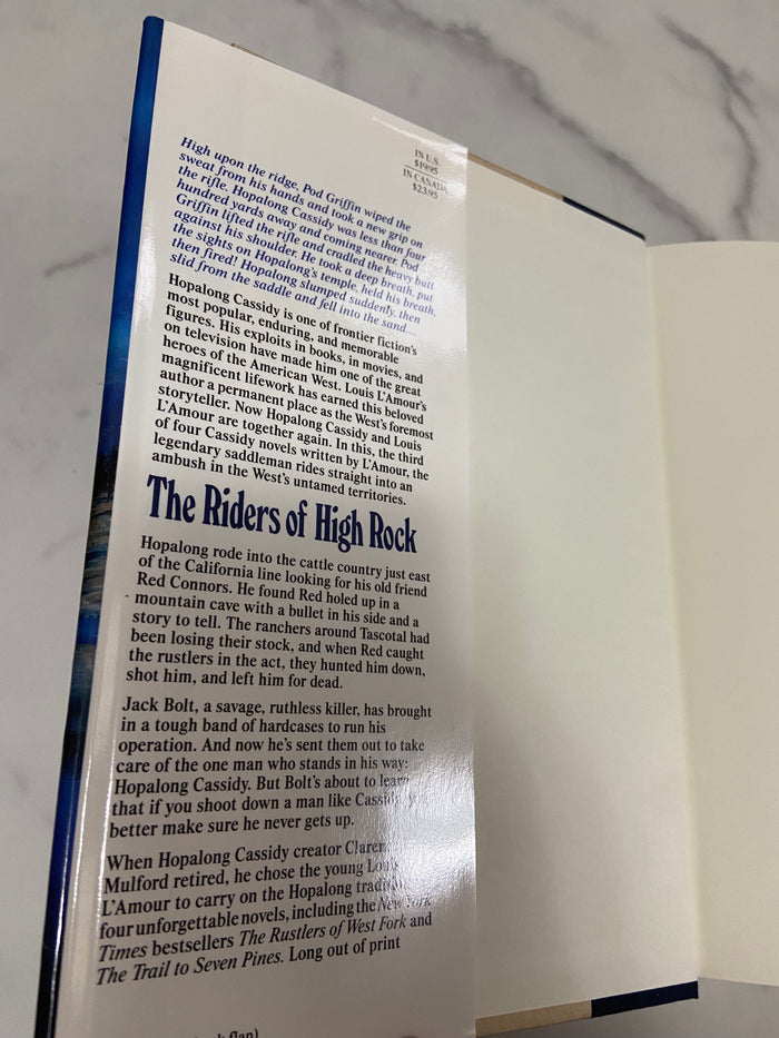 Vintage Louis L'Amour Hoppalong Cassidy Riders Of High Rock Hardback Book, 1993 - Deer Creek Mercantile
