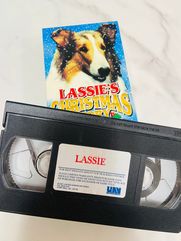 Vintage Lassie Christmas Story VHS Movie, 1991 - Deer Creek Mercantile