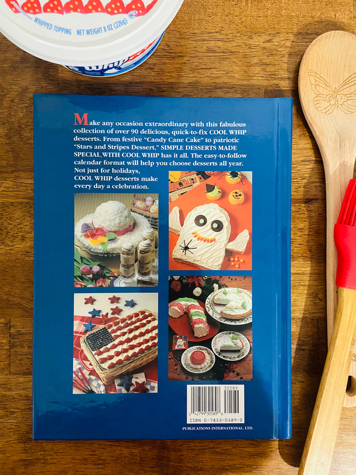 Vintage Simple Desserts Made Special With Cool Whip, Kraft Foods Cookbook, Desserts, Baking, 1994 - Deer Creek Mercantile