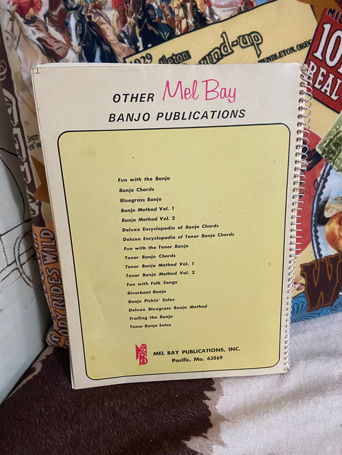 Vintage Mel Bay's Deluxe Encyclopedia Of Banjo Chords Music Book, 1973 - Deer Creek Mercantile