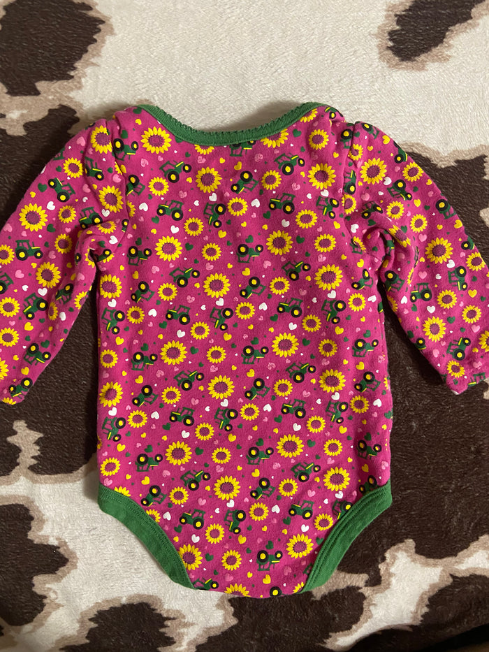 Vintage Baby Girls John Deere Bodysuit, 12 Months - Deer Creek Mercantile