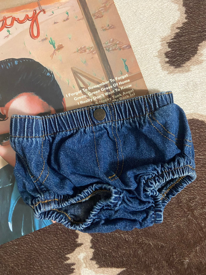 Pre-Loved Wrangler Denim Diaper Cover, 3 Months - Deer Creek Mercantile
