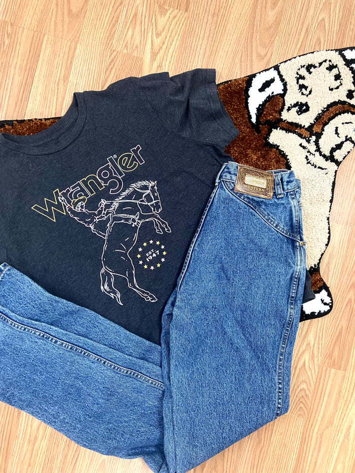 Pre-Loved Wrangler Western Graphic Tee, Size XL - Deer Creek Mercantile