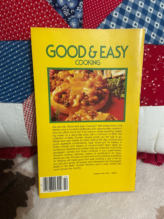 Vintage Grocery Store Cookbook Booklet: Betty Crocker Good & Easy Cooking - Deer Creek Mercantile