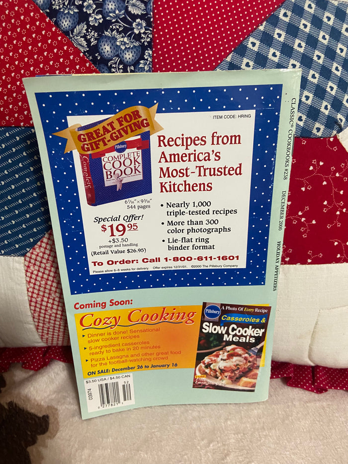 Vintage Grocery Store Cookbook Booklet: Pilsbury Holiday Appetizers - Deer Creek Mercantile
