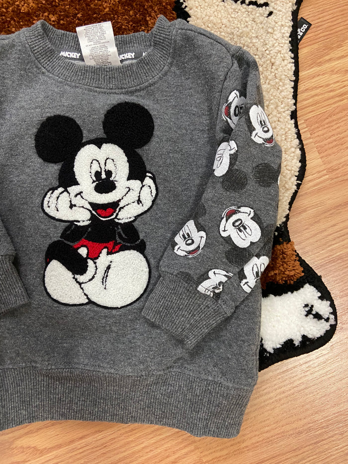 Vintage Micky Mouse Baby Boys Crewneck Sweatshirt, Size 18 Months - Deer Creek Mercantile