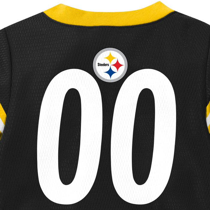 Baby Boys Pittsburgh Steelers Short Sleeve Jersey Bodysuit NFL NFL