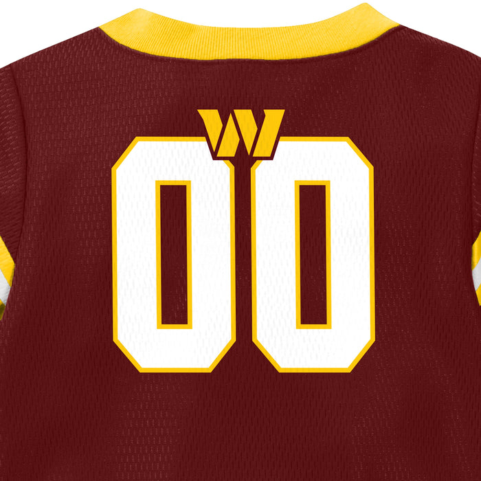 Baby Boys Washington Commanders Short Sleeve Jersey Bodysuit