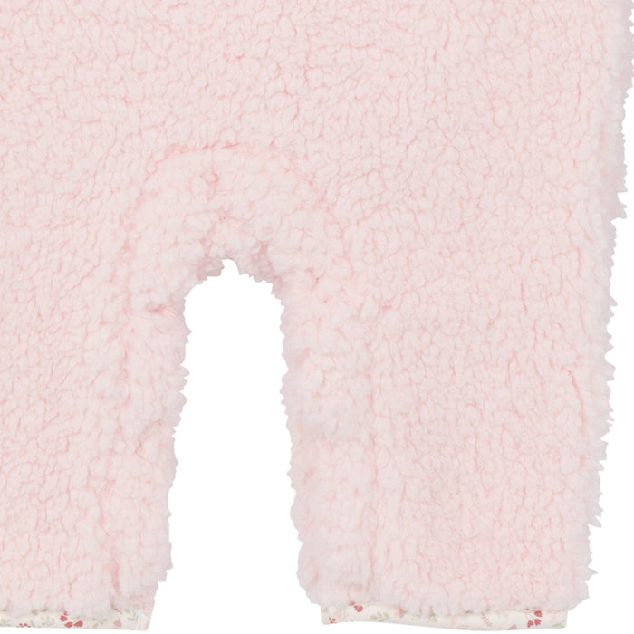 Baby Girls Pink Fleece Romper