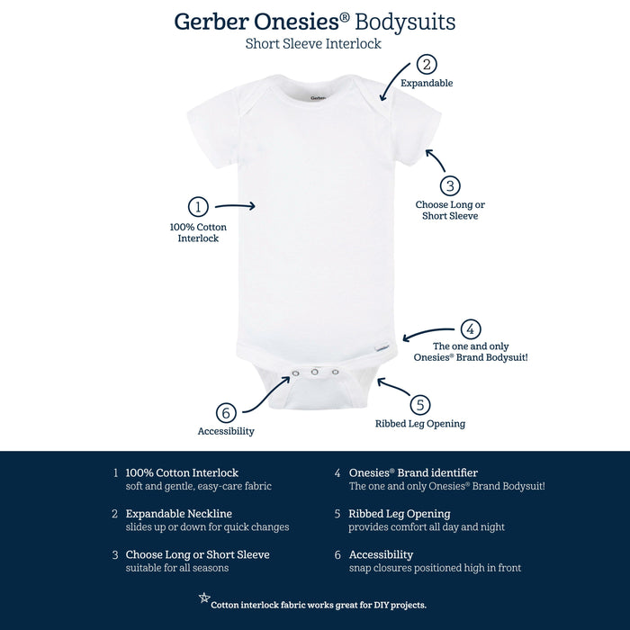 Baby Neutral "My 1st Easter" Short Sleeve Onesies® Bodysuit-Gerber Childrenswear