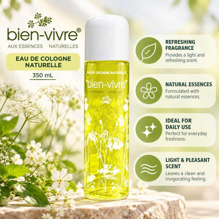 Bien-Vivre – Eau de Cologne Naturelle, 350 mL Bien Vivre