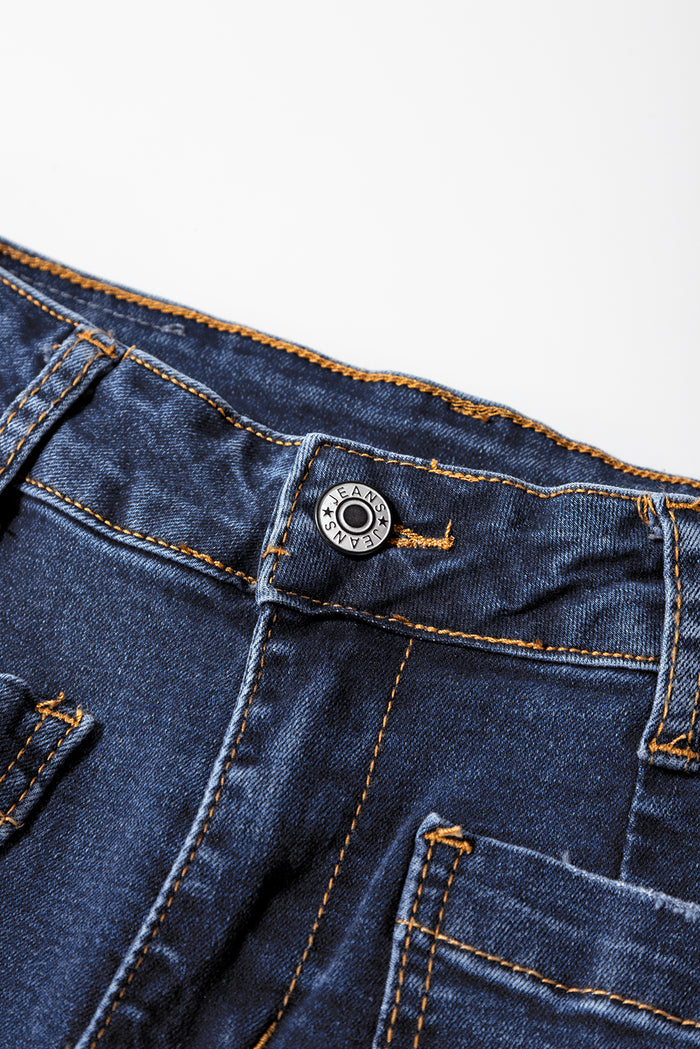 Bluant Mimimalist Patch Pocket Womens Shift Shift Jeans