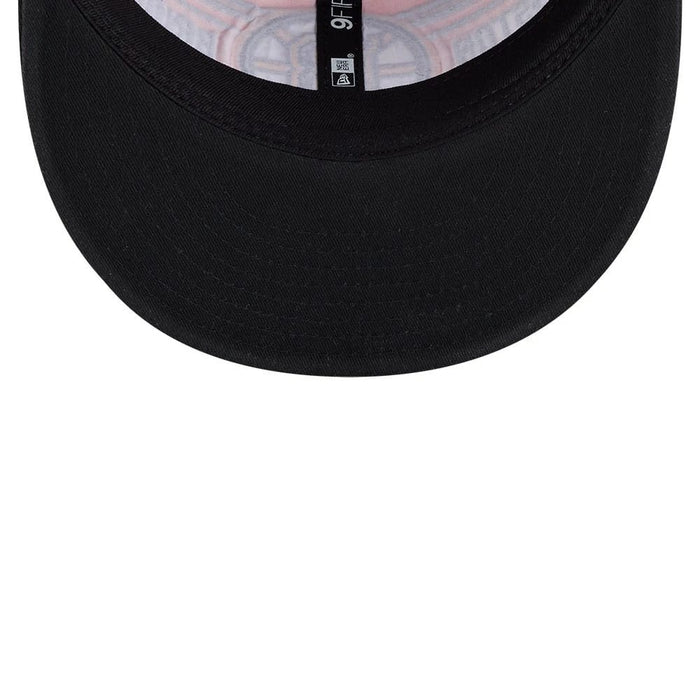 Pictured is this NHL Team Stripes Boston Bruins Retro Crown 9FIFTY cap in black. 7