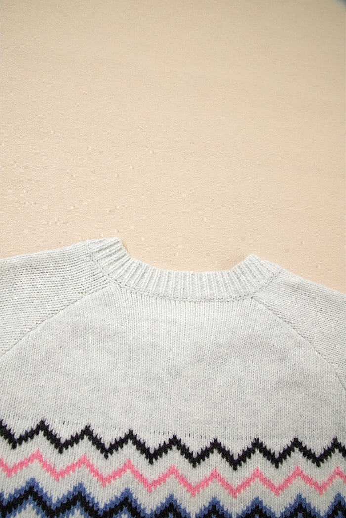 Cardigan Géométrique Boutonné