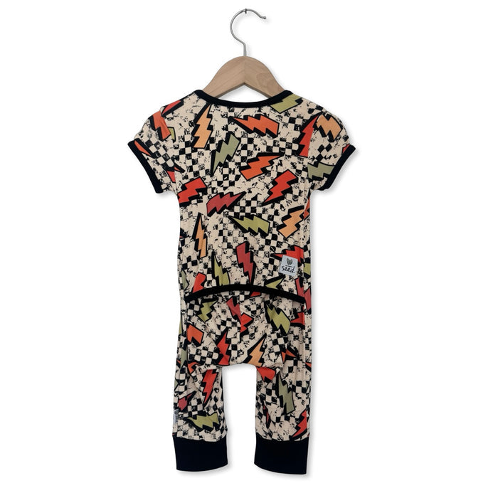 Charged Up Short Long Romper