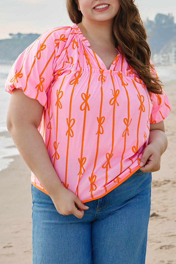 Chemisier grande taille à manches bouffantes *-A WOMAN WE LOVE