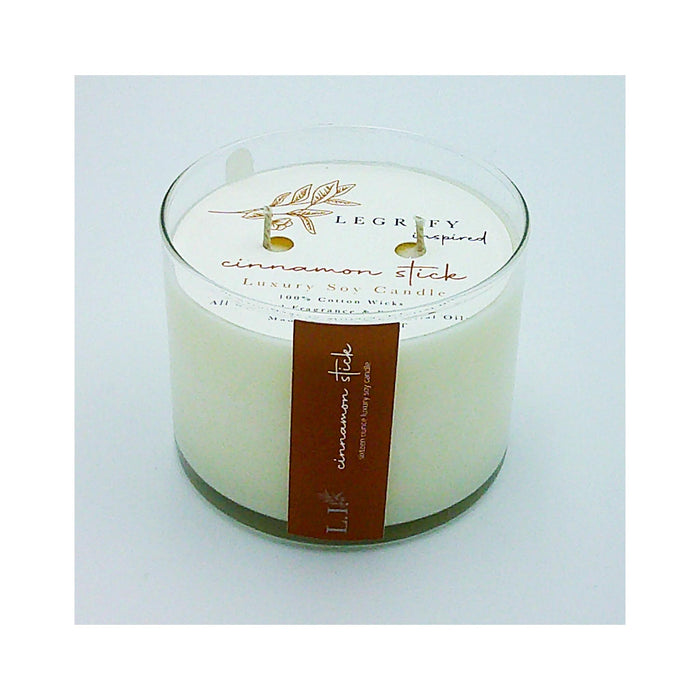 Cinnamon Stick Classic Glass 2 Wick Soy Candle