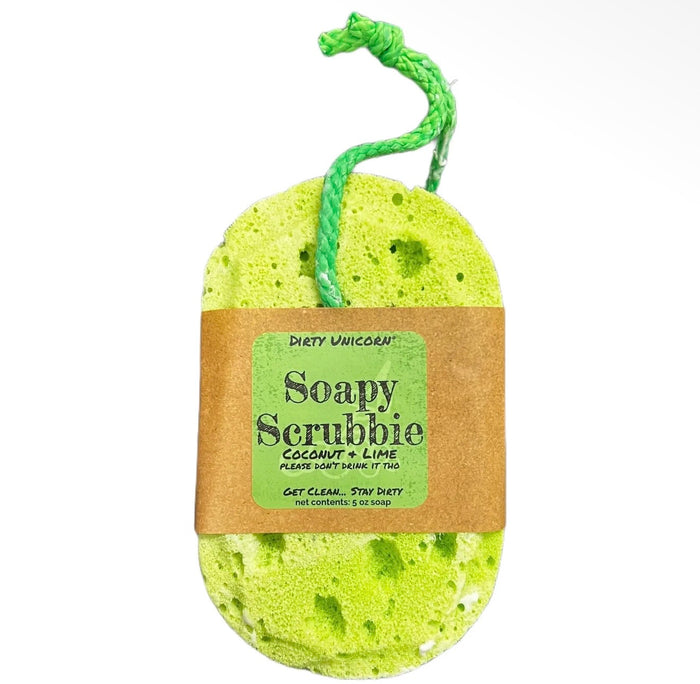 Dirty Unicorn Soapy Scrubbie - Coconut + Lime