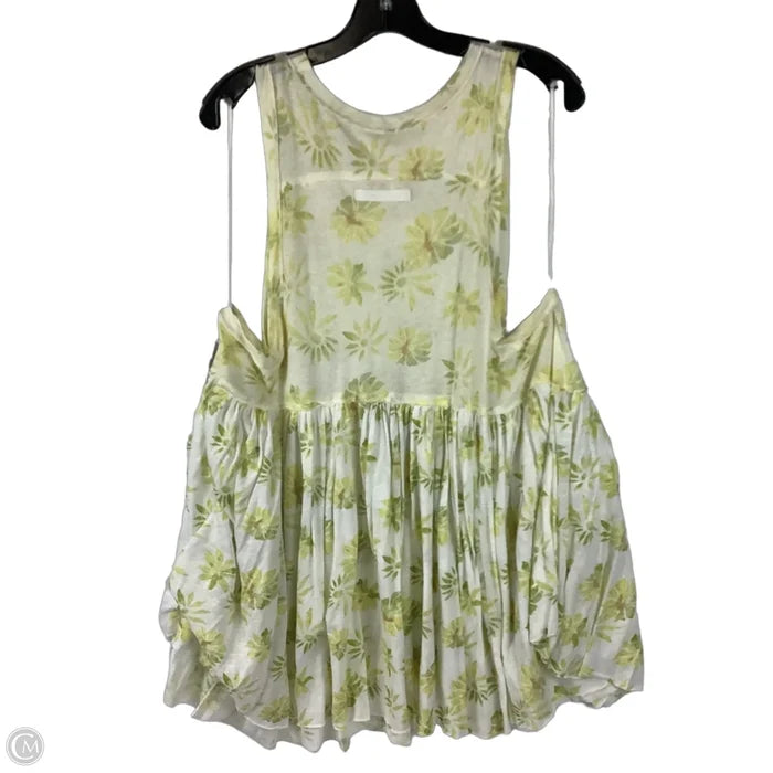 Dress Casual Short By Free People In Green & Yellow, Size: S