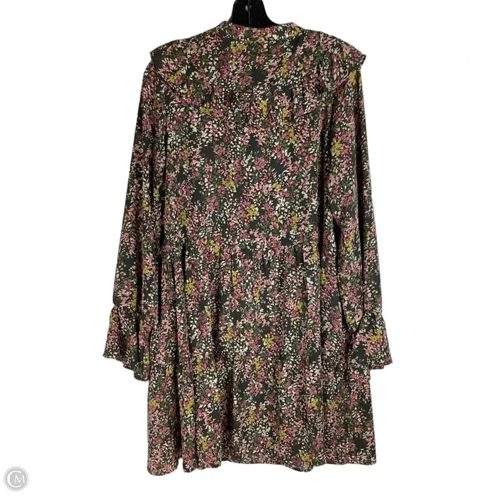 Dress Casual Short By Joy Joy In Floral Print, Size: L