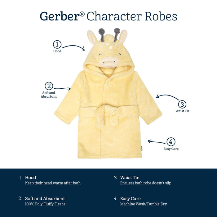 Baby Neutral Yellow Giraffe Robe
