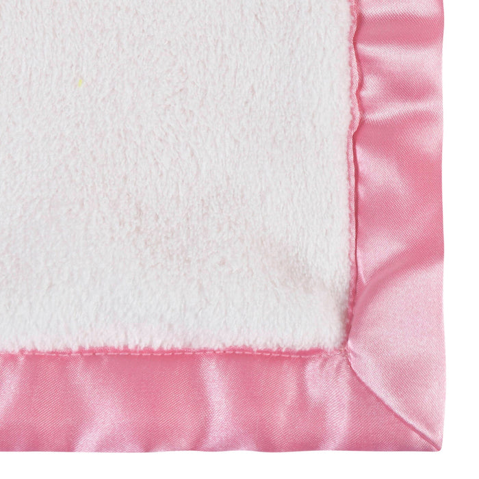 Embroidered Girls Light Pink Security Blanket