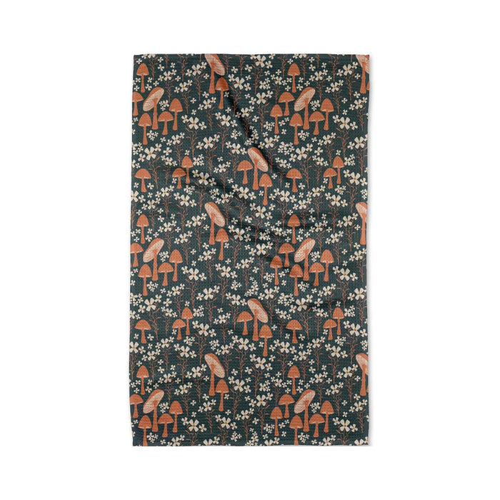 Geometry Tea Towel - Mushroom Grove