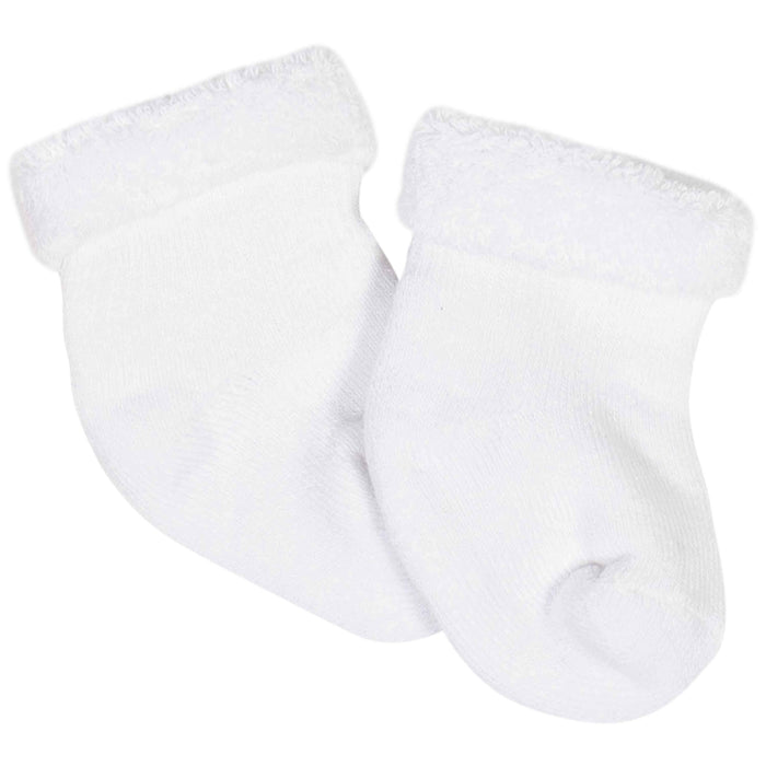 Gerber® 6-Pack Baby Girls Bear Wiggle-Proof® Terry Bootie Socks-Gerber Childrenswear