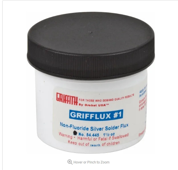 Grobet Grifflux Paste Flux Non-Flouride Silver Solder Flux 1-1/2 oz #54.445