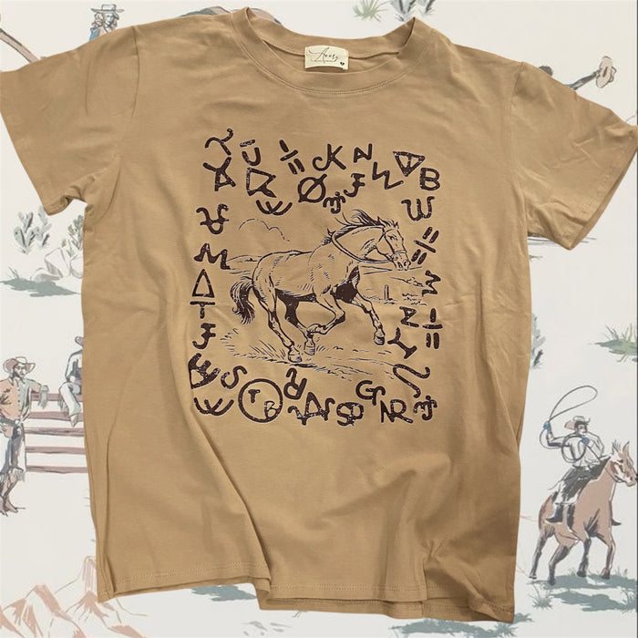 Horse Brands Graphic Tee *Tan - Deer Creek Mercantile