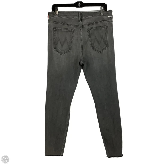 Jeans Skinny By Mother In Grey, Size: 12 (32)