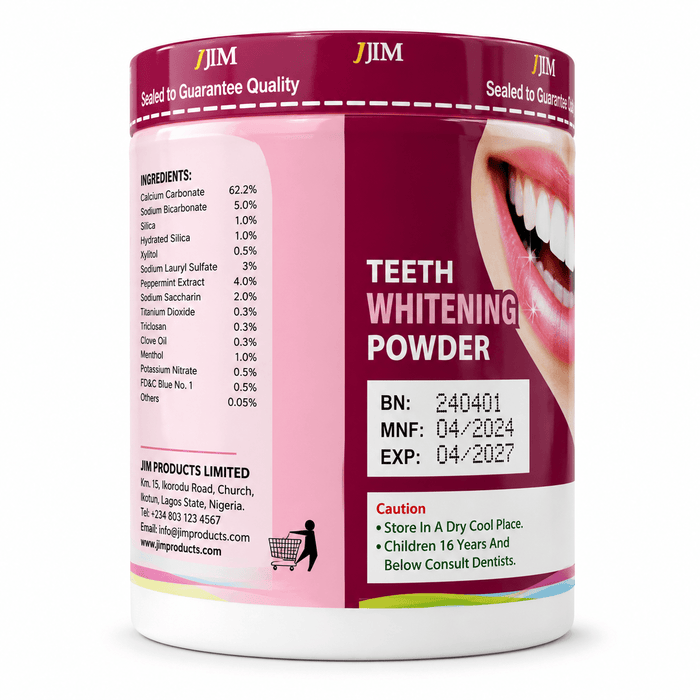 Jim Jimm Herbal White & Fresh Toothpowder - Yado African & Caribbean Market