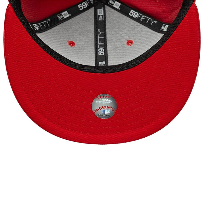 Pictured is this MLB Cord LA Dodgers 59FIFTY Fitted cap in red. 7