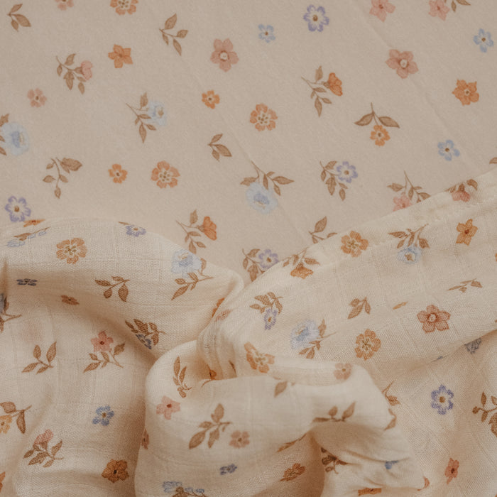 Meadow Organic Fitted Bassinet Sheet/Change Pad Cover - SECONDS