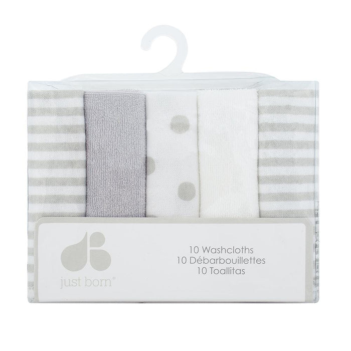 Neutral Baby 10-pack Terry Washcloths-Gerber Childrenswear