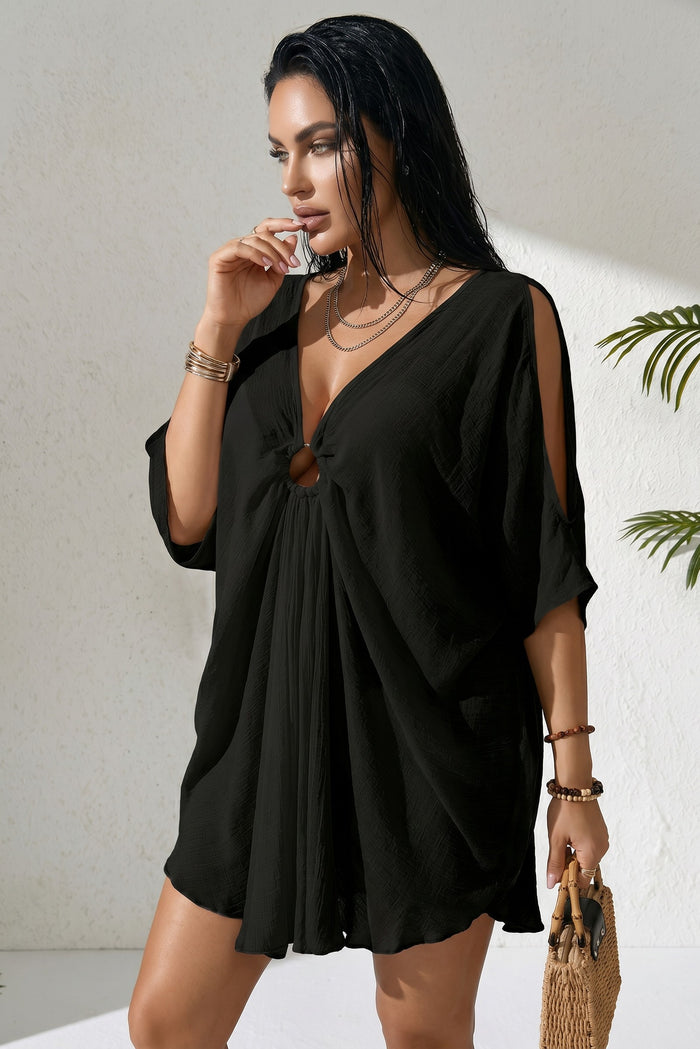 ✨ NOIR DIVIN – La robe fluide au charme irrésistiblement sensuel