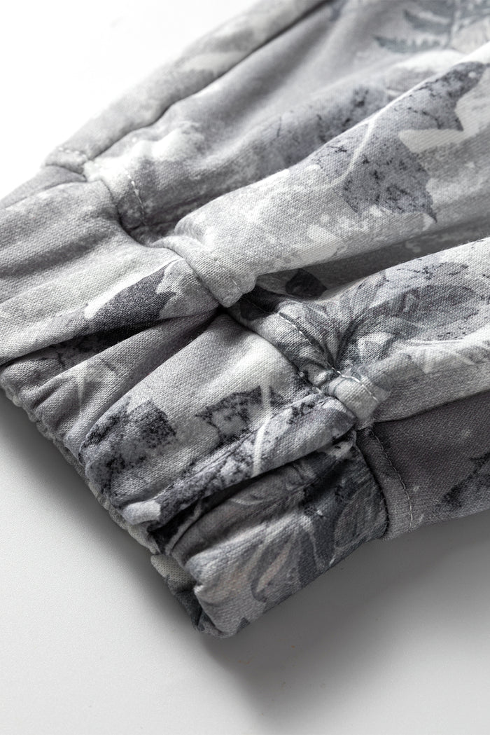 Pantalon de jogging confortable à imprimé camouflage