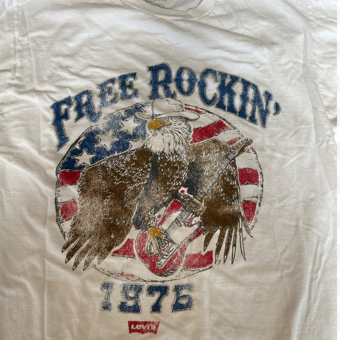 Pre-Loved Levi's Free Rockin' USA Graphic Tee *Size Medium - Deer Creek Mercantile