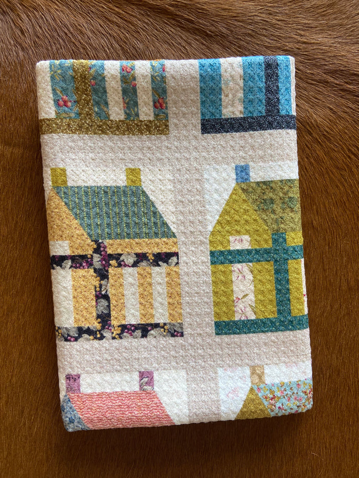 Quilt Print Dish Towel ~ Patchwork House - Deer Creek Mercantile