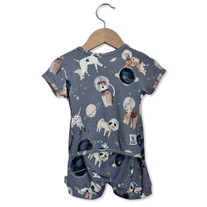 Space Paws Shorty Romper Luxe Edition | Cotton Bamboo Blend
