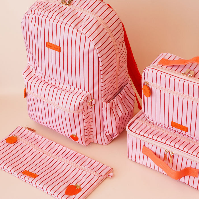 Strawberry Stripe Large Pencil Case