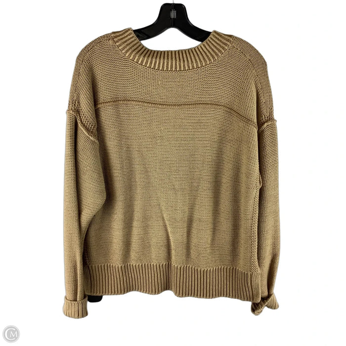 Sweater By American Eagle In Tan, Size: Xs (oversized)
