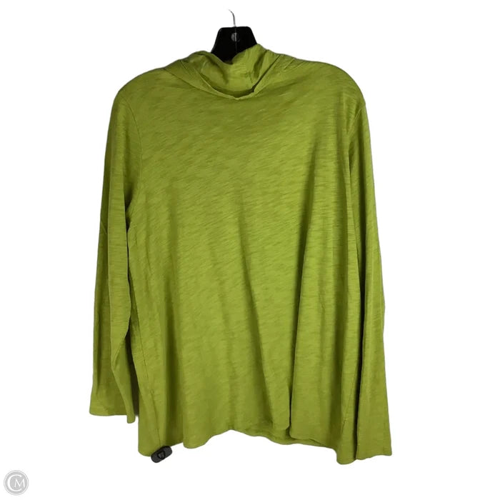 Top Long Sleeve By Habitat In Green, Size: L